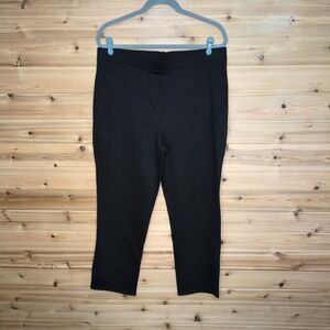 Quince Ultra-Stretch Ponte‎ Straight Leg Pants Black XL LB57700-DKBIZ01-14848